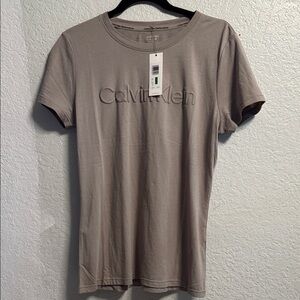 Calvin Klein Taupe Short Sleeve Tee